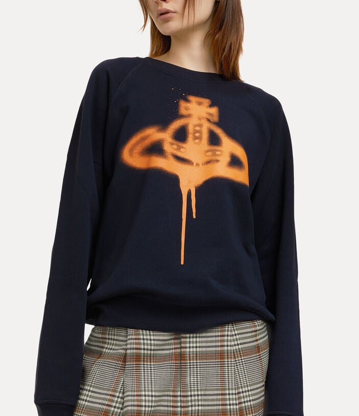 Vivienne Westwood SPRAY ORB RAGLAN SWEATSHIRT